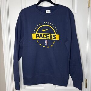 NWT Nike Indiana Pacers Sweatshirt Navy Size S | NBA Practice Club Fleece